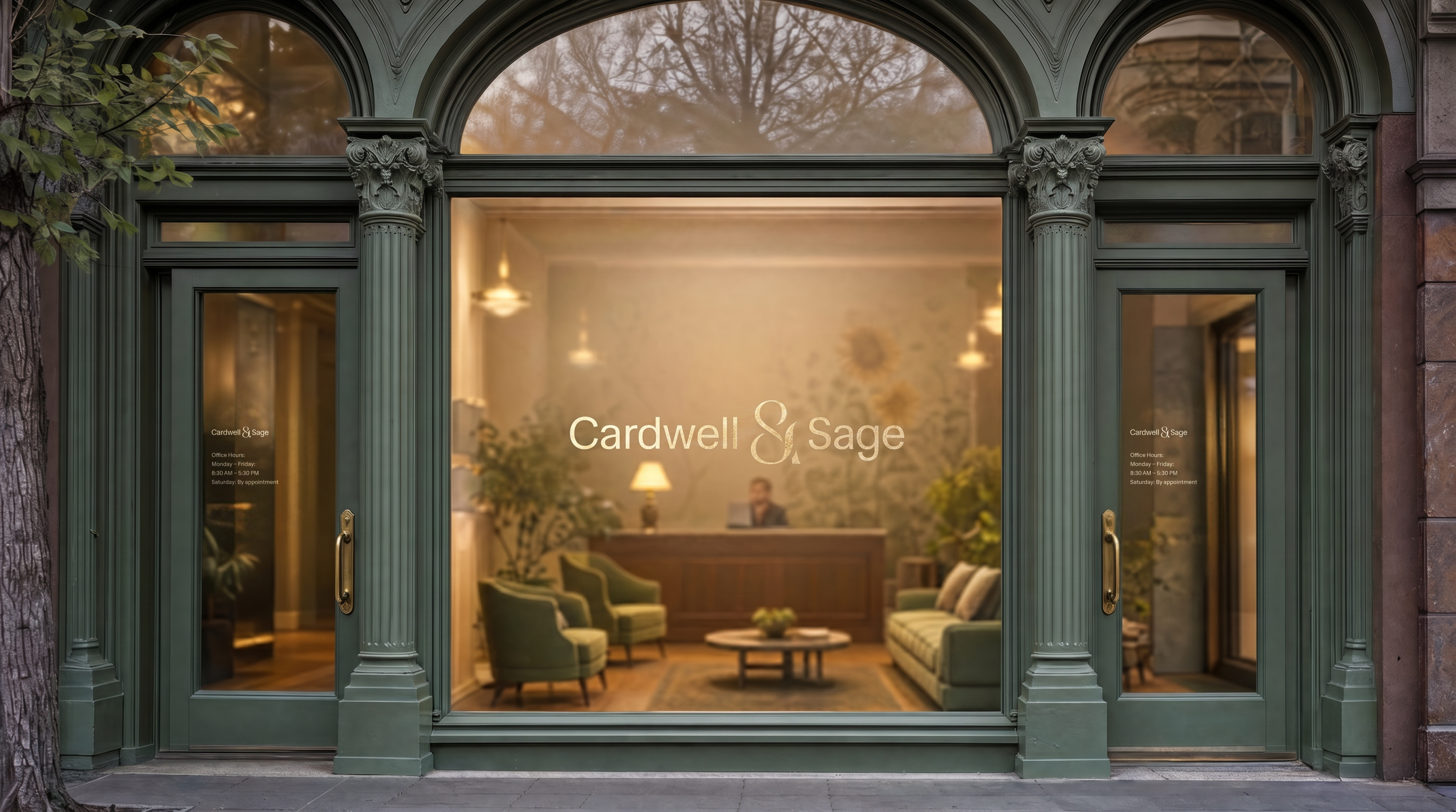 Cardwell & Sage storefront mockup